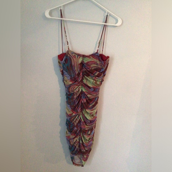 Lilly’s Kloset NWT Woman’s Multicolored Midi Dress. Size Medium. - Picture 6 of 7